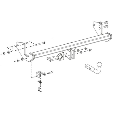 ORIS Attelage de remorque pour MERCEDES-BENZ VITO (W639)