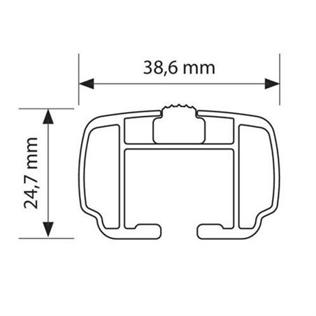 NORDRIVE YURO ALU Barres de toit pour MERCEDES-BENZ GLB (X247)