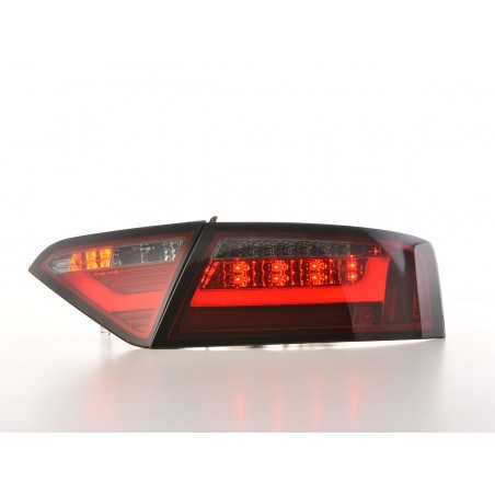 Feux arrière à LED Lightbar Audi A5 8T Coupe / Sportback 07-11 rouge / noir