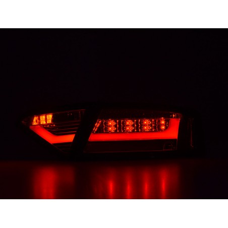 Feux arrière à LED Lightbar Audi A5 8T Coupe / Sportback 07-11 rouge / noir