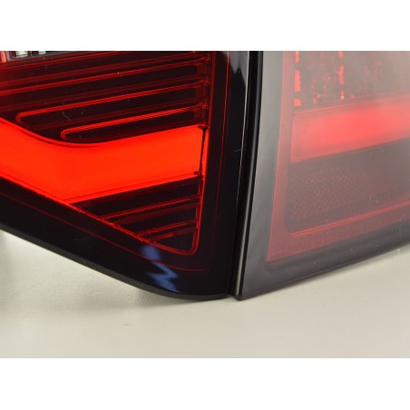 Feux arrière à LED Lightbar Audi A5 8T Coupe / Sportback 07-11 rouge / noir