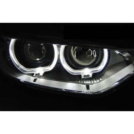 Projecteurs avec Angel Eyes LED pour BMW 3 SERIES F30 / F31