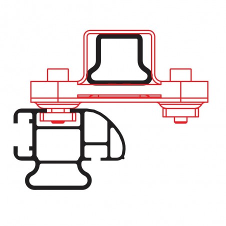 NORDRIVE KARGO RACK SYSTEM Adapter Kit for Roof Bars