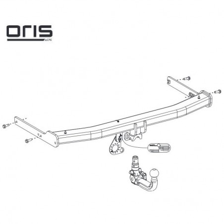 ORIS Attelage de remorque détachable pour SEAT ATECA