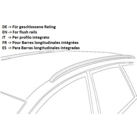 NORDRIVE SNAP ALU Barres de toit pour SKODA ENYAQ