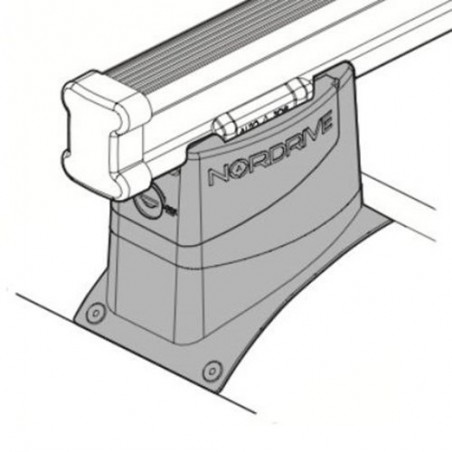 NORDRIVE KARGO Barres de Toit 3-Barres pour HYUNDAI H-1 (1. GEN.)