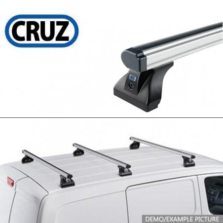 CRUZ ALU CARGO Barres de toit 3-Barres pour VW CRAFTER 1