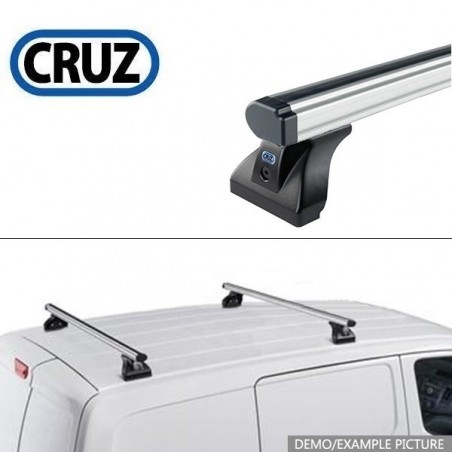 CRUZ ALU CARGO Barres de toit 2-Barres pour VW T6 TRANSPORTER / MULTIVAN