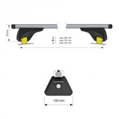 NORDRIVE NOWA ALU Barres de toit pour PEUGEOT 508 SW