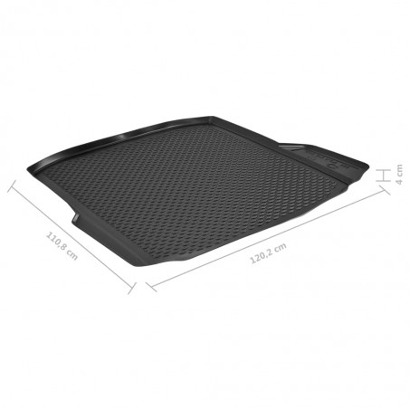 vidaXL Tapis coffre auto Skoda Octavia III Liftback (2013-) Caoutchouc