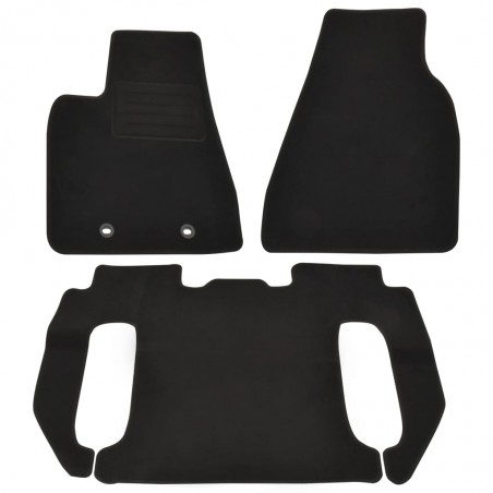 vidaXL Ensemble de tapis d'auto 3 pcs pour Tesla Model X