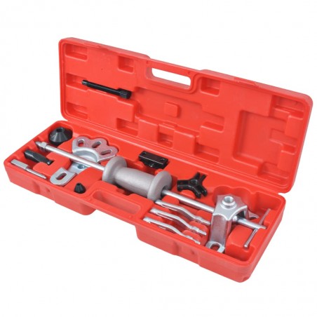 vidaXL Outils de voiture coulissants à 9 voies 17 pcs