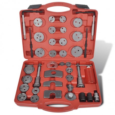 vidaXL Kit d'outils de filetage de piston d'étrier 40 pcs