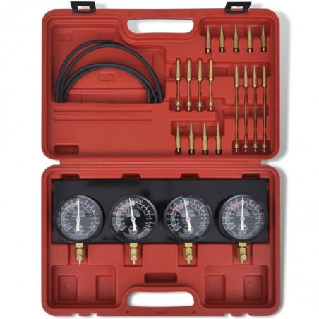 vidaXL Kit d'outils de jauges de synchroniseur de vide de carburateur