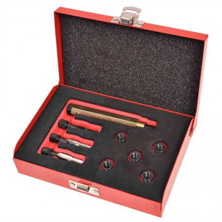 vidaXL Kit réparation bougie de préchauffage 9 pcs M8x1,0 mm