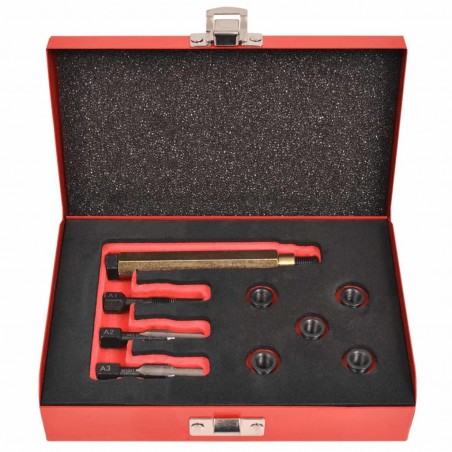 vidaXL Kit réparation bougie de préchauffage 9 pcs M8x1,0 mm