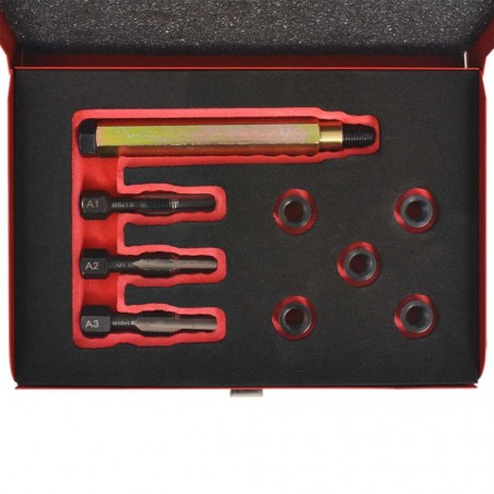 vidaXL Kit réparation bougie de préchauffage 9 pcs M8x1,0 mm