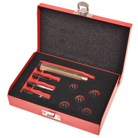 vidaXL Kit réparation filetage bougie de préchauffage 9 pcs M9x1,0 mm