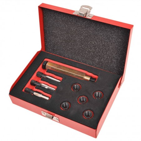 vidaXL Kit réparation filetage bougie de préchauffage 9 pcs M10x1,25mm