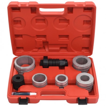 vidaXL Kit d'expandeur de tuyau 8 pcs Acier au carbone et aluminium