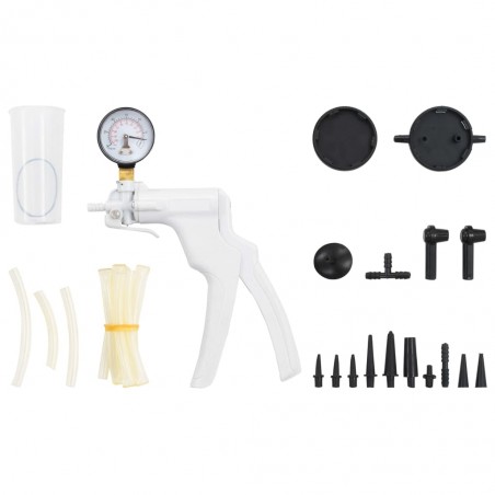 vidaXL Kit de purge de frein et pompe à vide