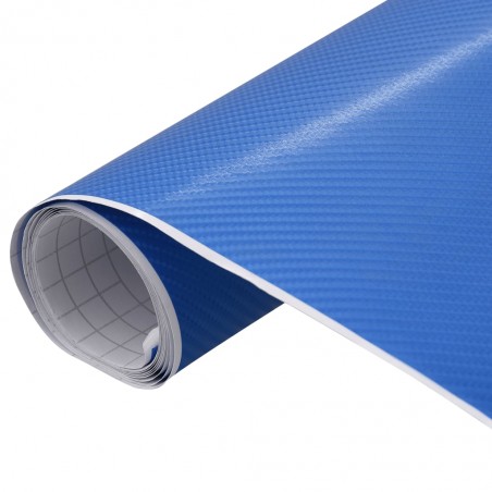 vidaXL Films 4D de voiture 2 pcs Bleu 100x150 cm+50x150 cm