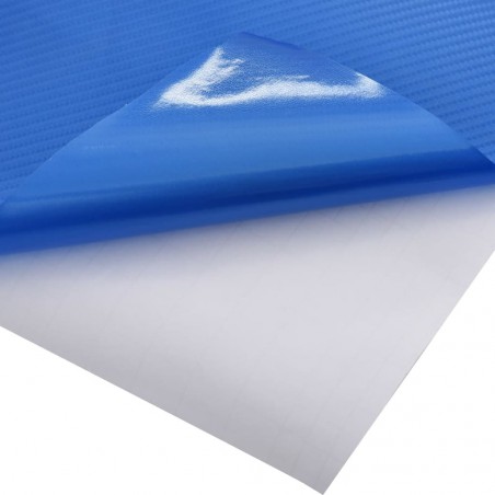 vidaXL Films 4D de voiture 2 pcs Bleu 100x150 cm+50x150 cm