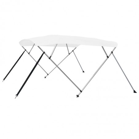 vidaXL Auvent Bimini à 4 arceaux Blanc 243x180x137 cm