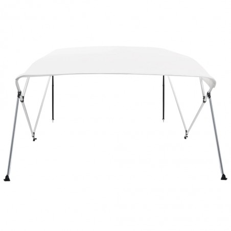 vidaXL Auvent Bimini à 4 arceaux Blanc 243x180x137 cm