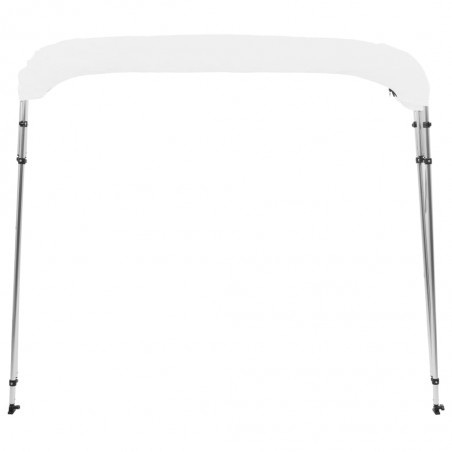 vidaXL Auvent Bimini à 4 arceaux Blanc 243x180x137 cm