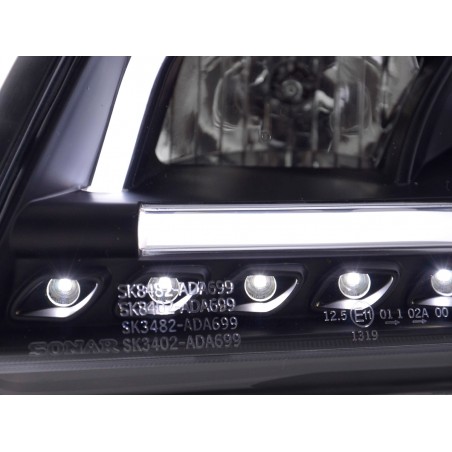 Phare Daylight LED DRL look Audi A6 type 4B 97-01 noir