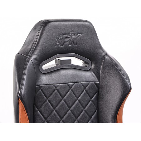 Chaise de jeu FK eGame Seats Siège de jeu eSports London noir / marron