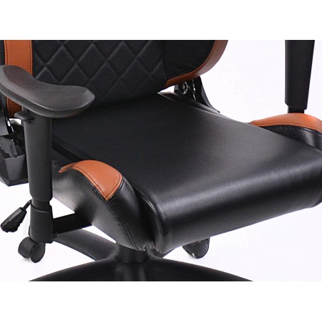 Chaise de jeu FK eGame Seats Siège de jeu eSports London noir / marron