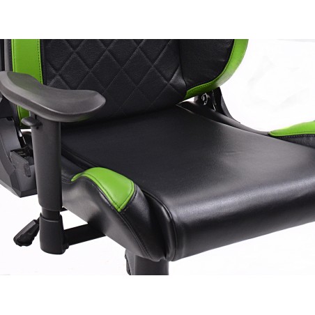 Chaise de jeu FK eGame Seats Siège de jeu eSports London noir / vert