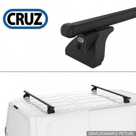 CRUZ CARGO XPRO Barres de toit 2-Barres pour VW T5 TRANSPORTER / MULTIVAN