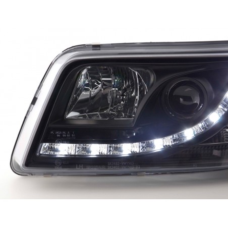 Phare Daylight LED look DRL bus VW type T5 03-09 noir