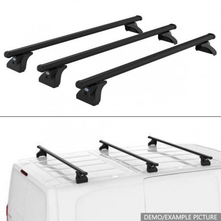 CRUZ CARGO XPRO Barres de toit 3-Barres pour VW T5 TRANSPORTER / MULTIVAN