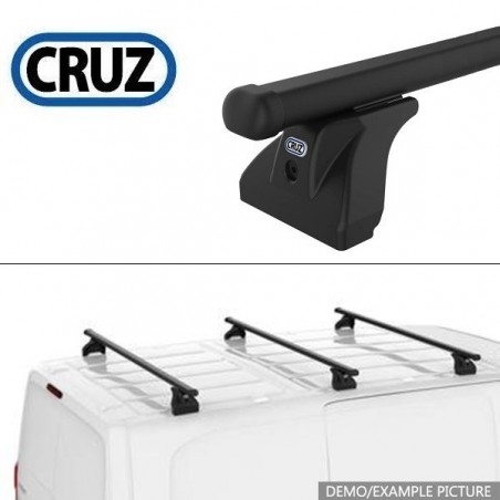 CRUZ CARGO XPRO Barres de toit 3-Barres pour VW T5 TRANSPORTER / MULTIVAN