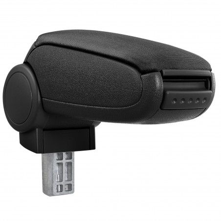 HTD070 Center Armrest VW Golf 7 avec compartiment de rangement, Couvercle en tissu noir 