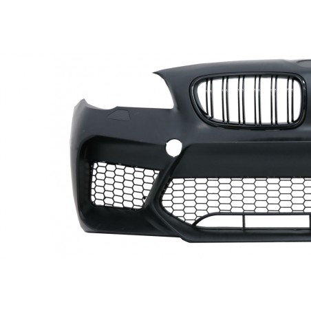 Front Bumper With Central Grilles suitable for BMW 5 Series F10 F11 (2011-2017) G30 M5 Design Without PDC