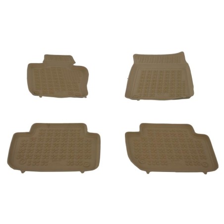 Rubber Car Floor Mats Beige suitable for BMW X3 E83 (2004-2010)