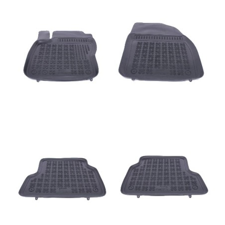 Rubber Floor Mat Black suitable for Ford Focus MK2 (11.2004-2011)