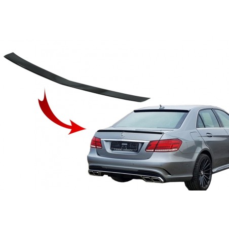 Trunk Spoiler suitable for Mercedes E-Class W212 (2009-2016) Facelift Design Piano Black