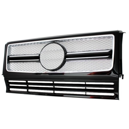 Front Grille suitable for Mercedes G-Class W463 (1990-2014) New G65 Design Chrome Edition