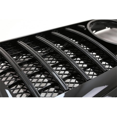 Front Grille suitable for Mercedes G-Class W463 (1990-2014) New G63 GT-R Panamericana Design Piano Black