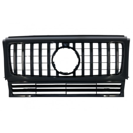 Front Grille suitable for Mercedes G-Class W463 (1990-2014) New G63 GT-R Panamericana Design All Black