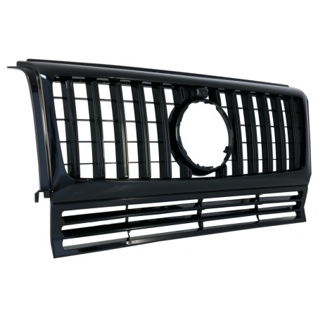 Front Grille suitable for Mercedes G-Class W463 (1990-2014) New G63 GT-R Panamericana Design All Black