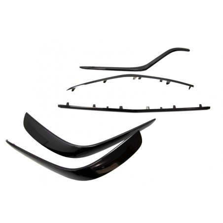 Front Spoiler Splitter Flaps Flics suitable for Mercedes GLE Coupe C292 (2015-2018) Piano Black