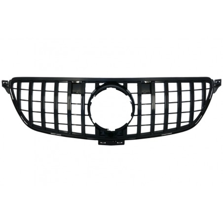 Front Grille suitable for Mercedes GLE Coupe C292 (2015-2018) GLE W166 SUV (2015-2018) GT-R Panamericana Design Piano Black