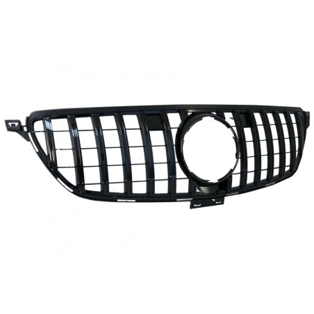 Front Grille suitable for Mercedes GLE Coupe C292 (2015-2018) GLE W166 SUV (2015-2018) GT-R Panamericana Design Piano Black